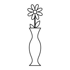 decorative vase with flower