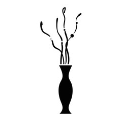 decorative vase isolated icon