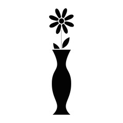 decorative vase with flower
