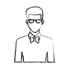 Young man avatar icon vector illustration graphic design