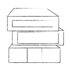 library books isolated icon