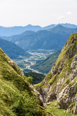 Mountain views. Between huts and nature