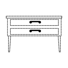 bedroom drawer isolated icon