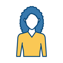 Young woman avatar icon vector illustration graphic design