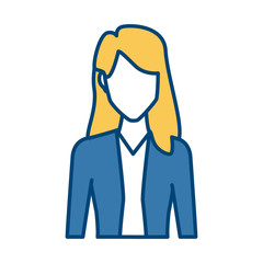 Young woman avatar icon vector illustration graphic design