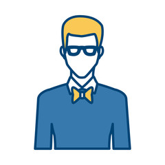 Young man avatar icon vector illustration graphic design