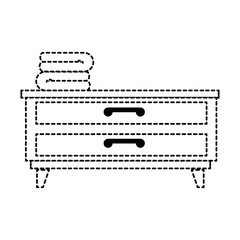 bedroom drawer with clothes