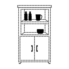 kitchen cabinet isolated icon