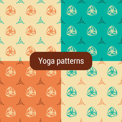 seamless pattern with Triquetra symbol