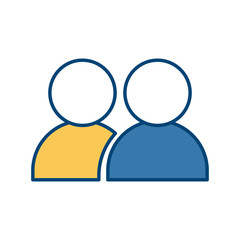People avatar symbol icon vector illustration graphic design