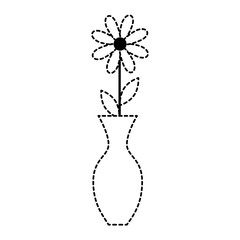 decorative vase with flower