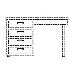 Fototapeta premium table desk isolated icon