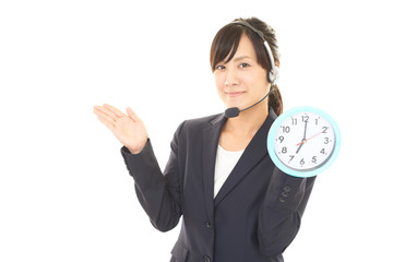 時計を持つオペレーター