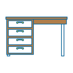 table desk isolated icon