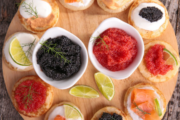 assorted canape