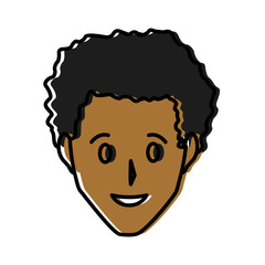 Adult man smiling icon vector illustration graphic design