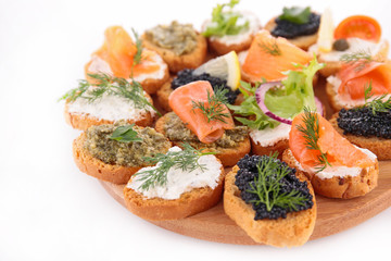 assorted canape