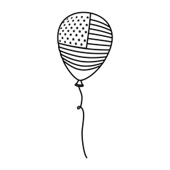united states of america balloon celebration