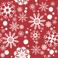Pattern seamless snowflake
