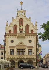 city hall on market square in Rzeszow, Poland