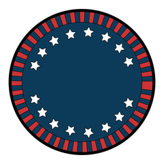 united states of america emblem frame