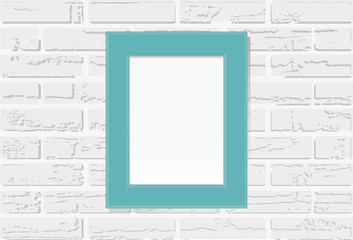 Photo frame on a white background  Vector illustration.
