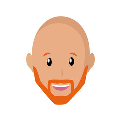 Adult man smiling icon vector illustration graphic design