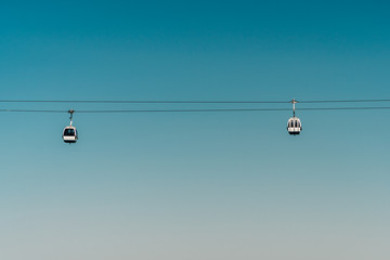 Cable Cars In Lisbon, Portugal
