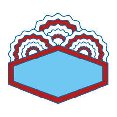 united states of america emblem frame