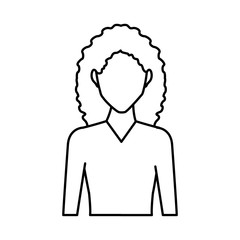 Young woman avatar icon vector illustration graphic design