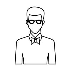 Young man avatar icon vector illustration graphic design