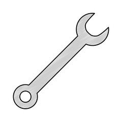 wrench tool isolated icon