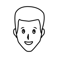 Adult man smiling icon vector illustration graphic design