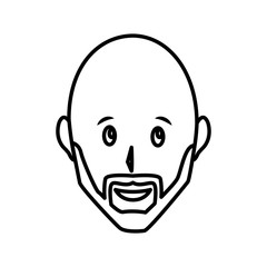 Adult man smiling icon vector illustration graphic design