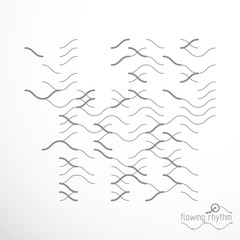 Abstract lines background, engineering technology vector wallpaper. Art graphic illustration.