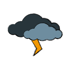 Rainy weather symbol icon vector illustration graphic design