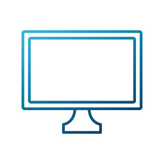 Pc screen monitor icon vector illustration graphic design