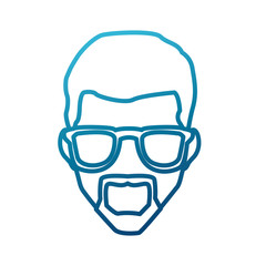 Man with glasses icon vector illustration graphic design