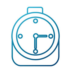 Alarm time clock icon vector illustration graphic design