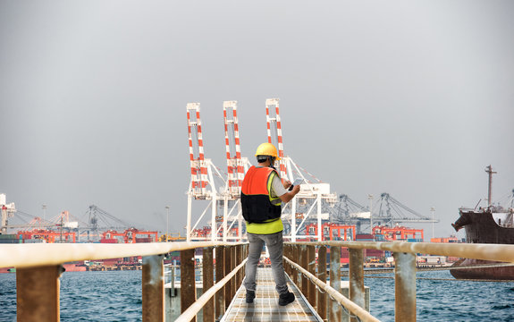 Port control harbor master tkes action in charge for the incoming and outgoing of the ships vessel in international globla port, the status report online upddate to the concerning parties in time