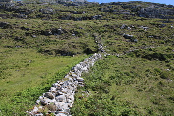 Fototapeta na wymiar Hill walking on the Irish Countryside
