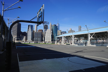 Basketball Court on Hudson River New York