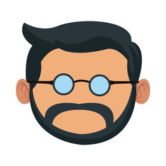 Cute grandfather cartoon icon vector illustration graphic design