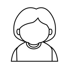 Cute grandmother cartoon icon vector illustration graphic design