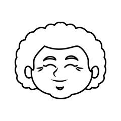 Cute grandmother cartoon icon vector illustration graphic design