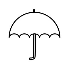 Umbrella weather protection icon vector illustration graphic design