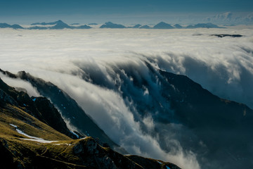 Plakaty  Morze mgły nad austriackimi górami