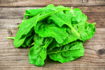heap of healthy spinach