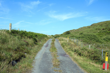 Fototapeta na wymiar Hill walking on the Irish Countryside