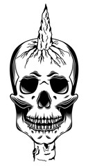 Skull on stake